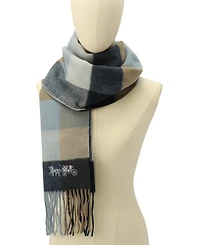 Coach Women's Multicolored Check Muffler Scarf
