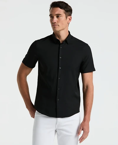 Perry Ellis Men's Short Sleeve Solid Shirt