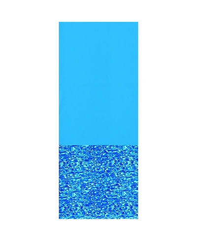 Swimline 15 Foot Swirl Blue Round Above Ground Swimming Pool Wall Overlap Liner