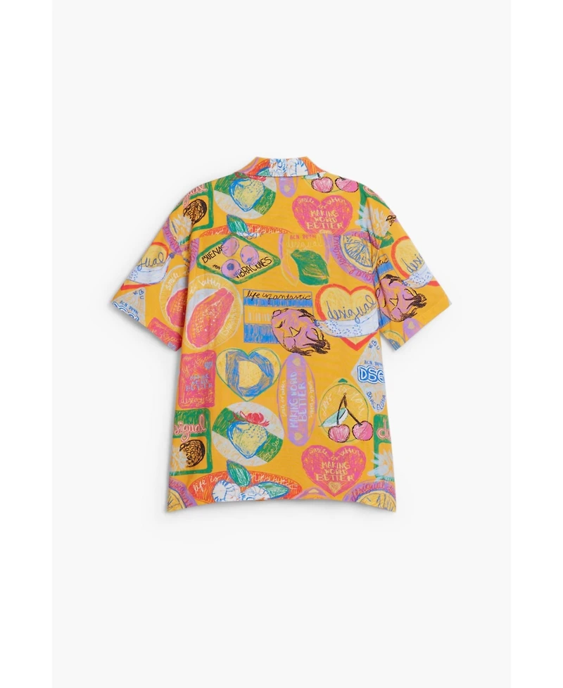Desigual Boys's Short-sleeve shirt with stamps