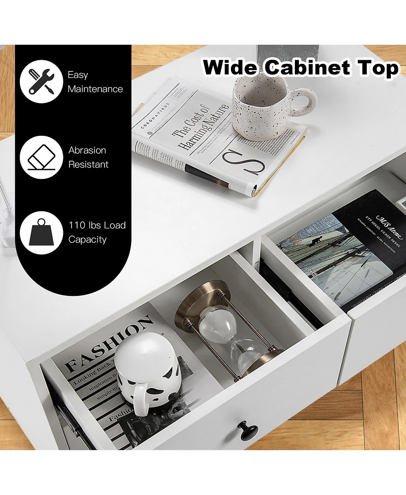 Volenca 4 Drawers Dresser Chest of Drawers Free Standing Sideboard Cabinet