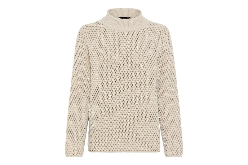 Olsen Women's Chenille Novelty Mock Neck Sweater