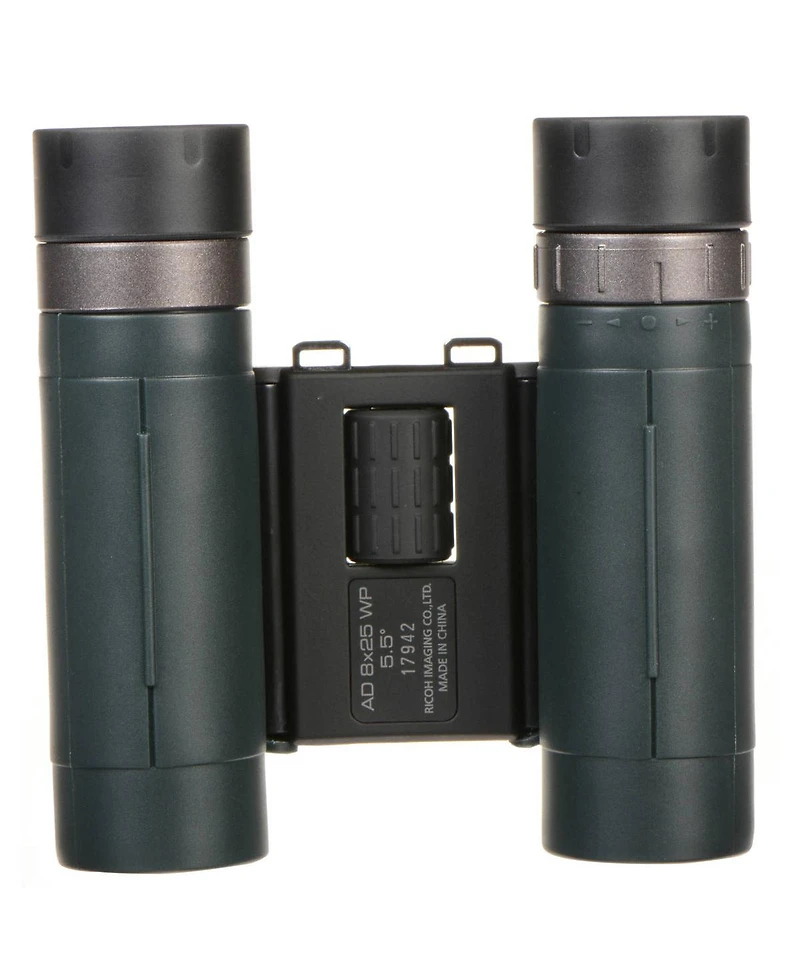 Pentax 8x25 Ad Series Water Proof Roof Prism Binocular with 5.5 Degree Angle of View, Green