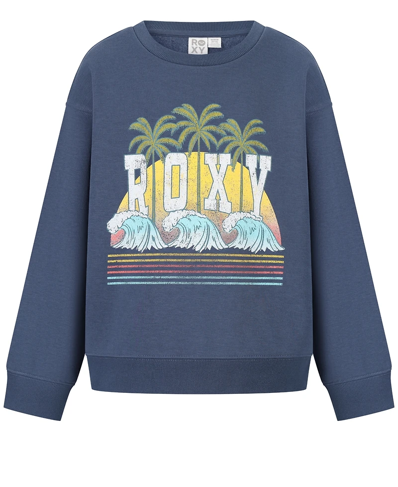 Roxy Girls 7-16 Palms Oversized Crewneck Sweatshirt