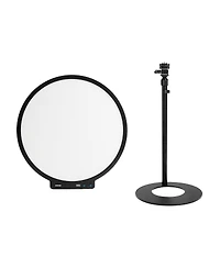 amaran Verge Max 22" 60W Bi-Color Circular Led Light Panel, Charcoal, with Base Stand