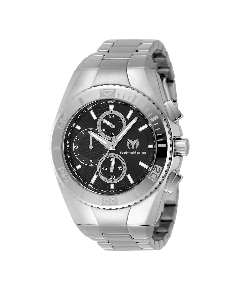 Technomarine Men's Tm-224021 Manta Quartz Chronograph Black Dial Watch