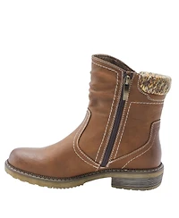 Spring Step Wibea Slouch Shaft Water-Resistant Booties with Sweater Cuff & Shock-Absorbing Sole