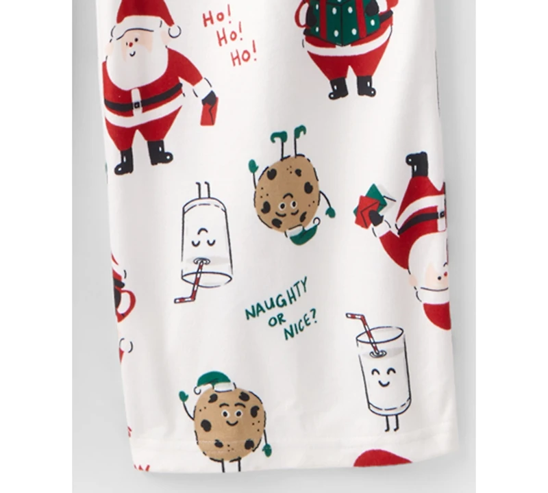 Carter's Adult Men or Women 2-Piece Christmas Santa Claus Print Pajama Set