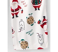 Carter's Adult Men or Women 2-Piece Christmas Santa Claus Print Pajama Set