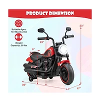 Electric Motorcycle Ride On Toy For Kids With Lights