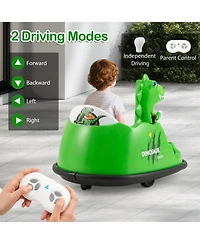 12V Bumper Car with Spray Function and Remote Control for Toddlers Aged 2-5