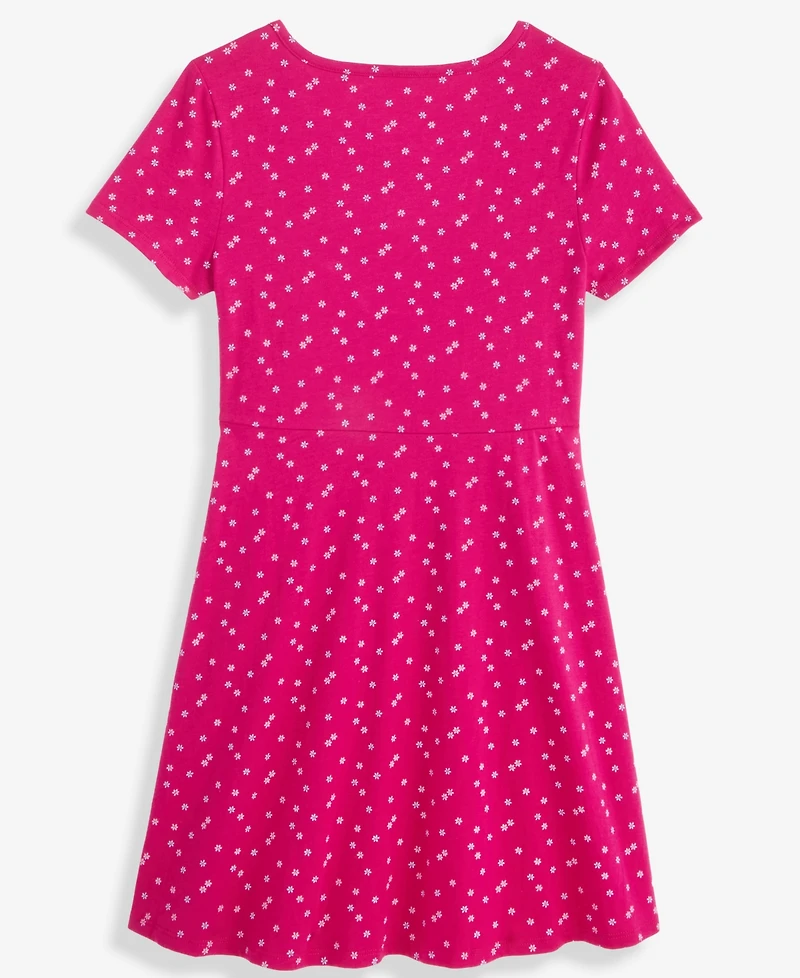 Epic Threads Girls 5-20 Floral Print Short-Sleeves Dress, Macy's Exclusive