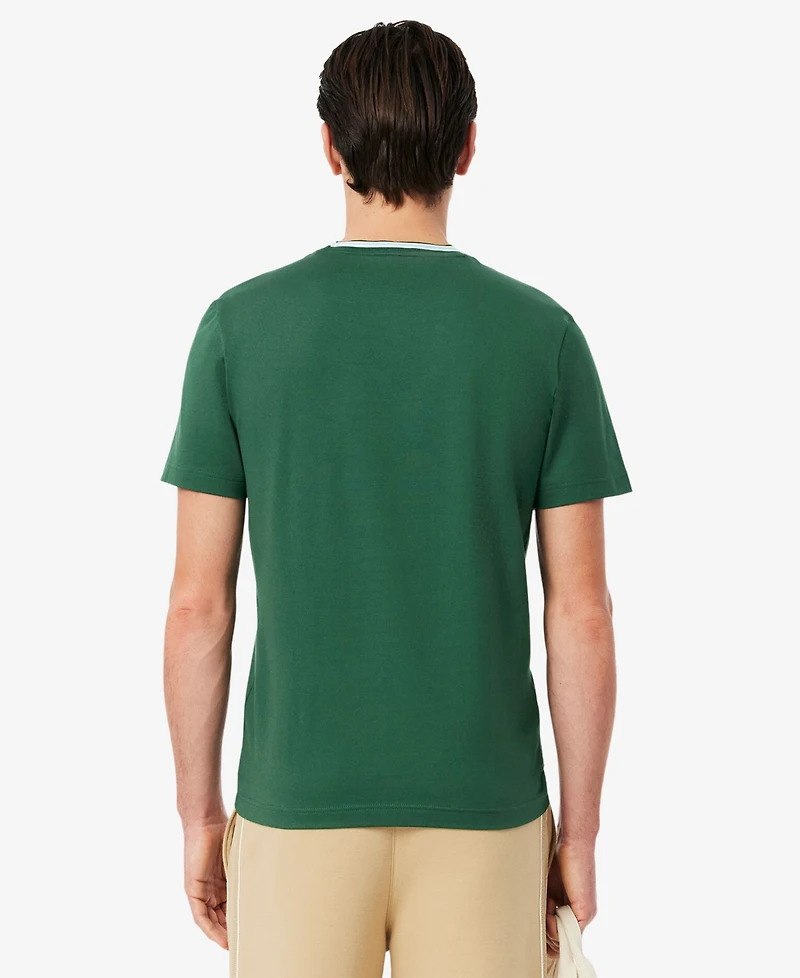 Lacoste Men's Ribbed Collar T-Shirt