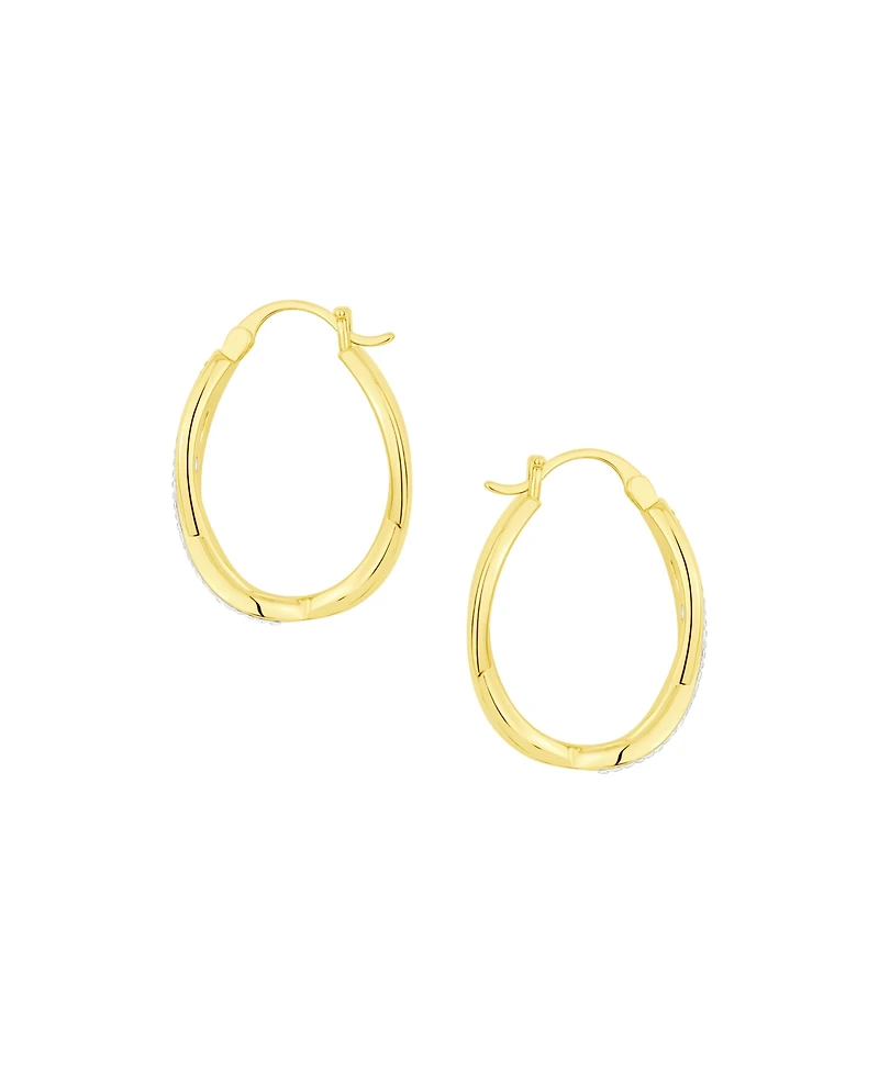 And Now This Crystal Infinity Hoop Earrings