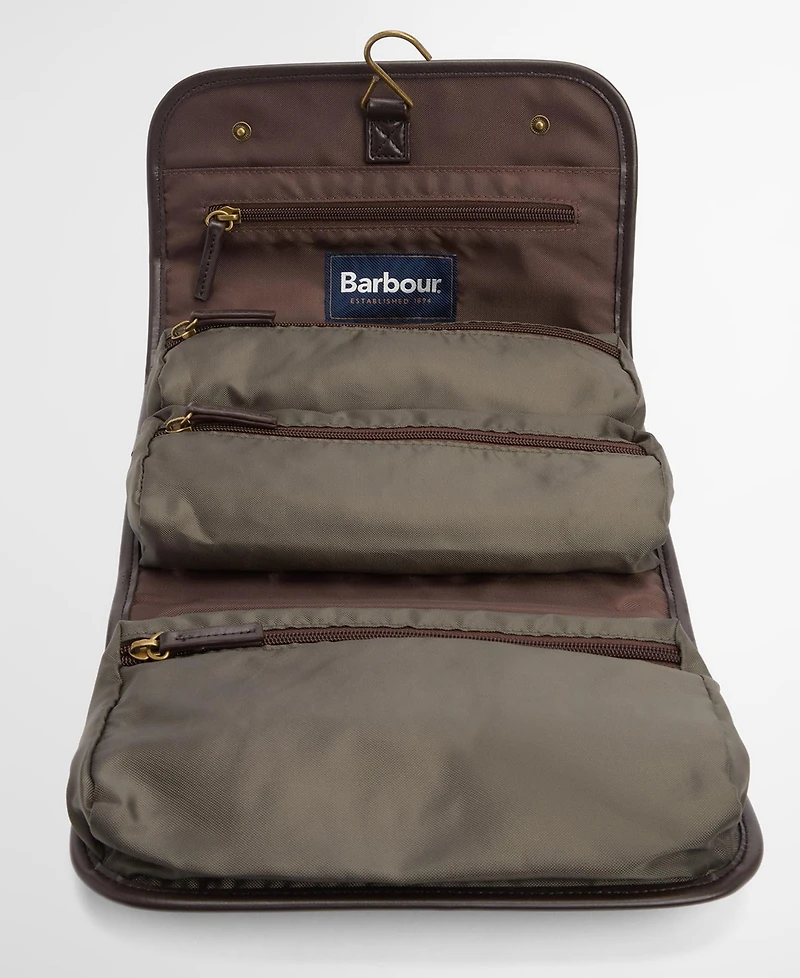 Barbour Men's Wax Hanging Washbag