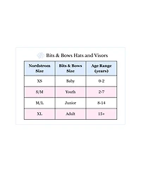 Bits & Bows Boo Halloween Twill Girls' Bow Baseball Hat Orange