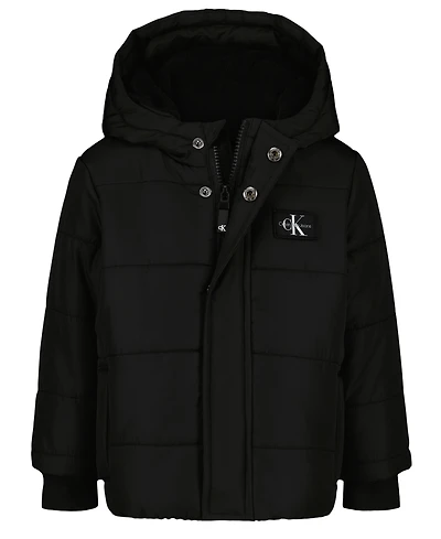 Calvin Klein Baby Boys Ckj Wordmark Puffer Jacket