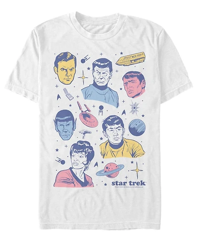 Fifth Sun Men's Star Trek: The Original Series Crewneck T-Shirt