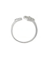 Unwritten Cubic Zirconia Hamsa and Evil Eye Statement Ring