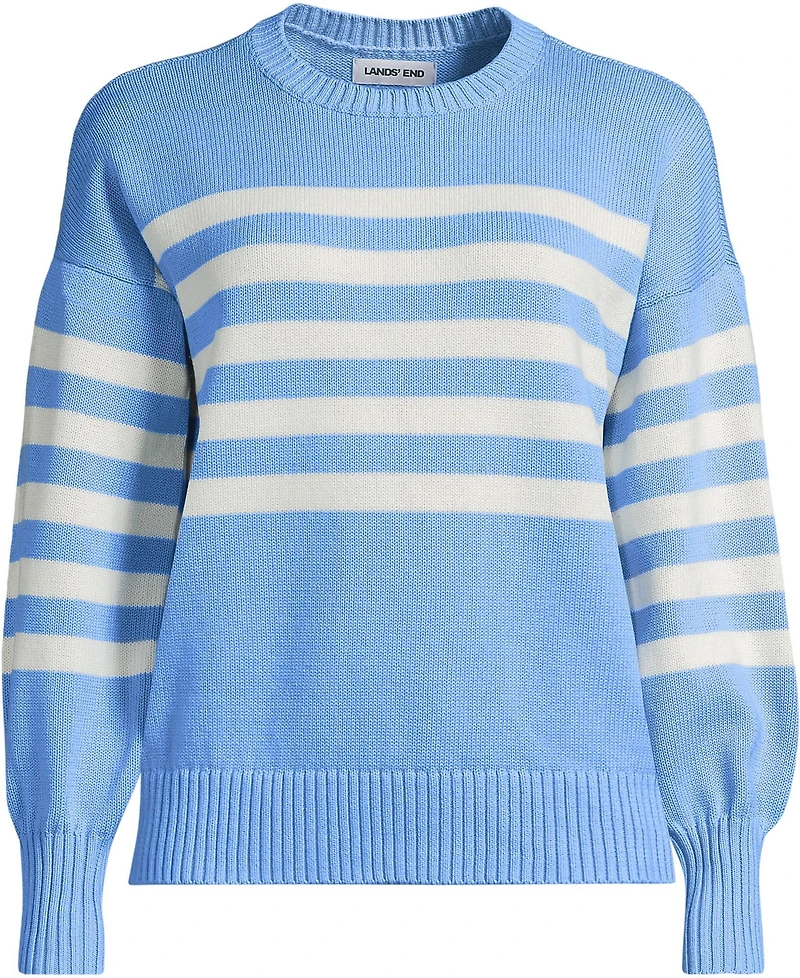 Lands' End Women's Drifter Jersey Crewneck Sweater