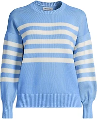 Lands' End Women's Drifter Jersey Crewneck Sweater