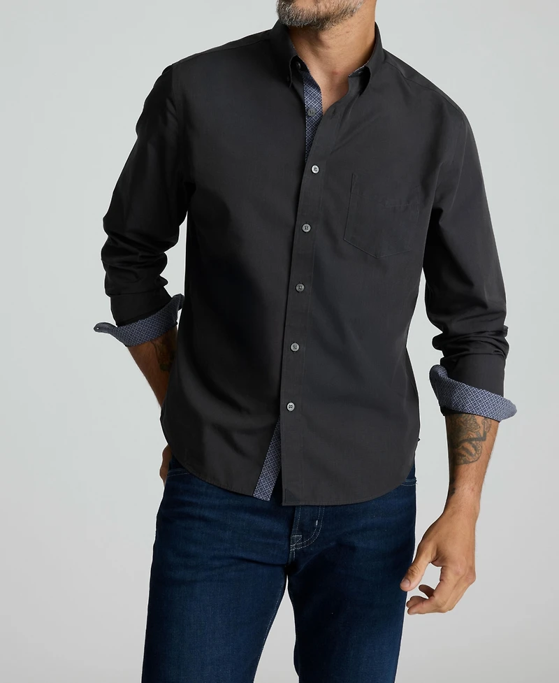 UNTUCKit Men's Slim Fit Wrinkle-Free Kaiser Button Up Shirt