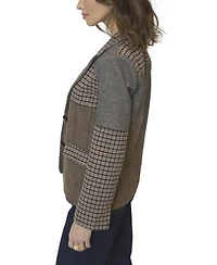 Central Park West Women's Raven Patchwork Riding Jacket