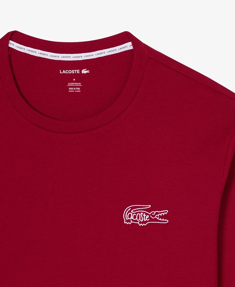 Lacoste Men's Small Croc Thermal Long Sleeve T-Shirt