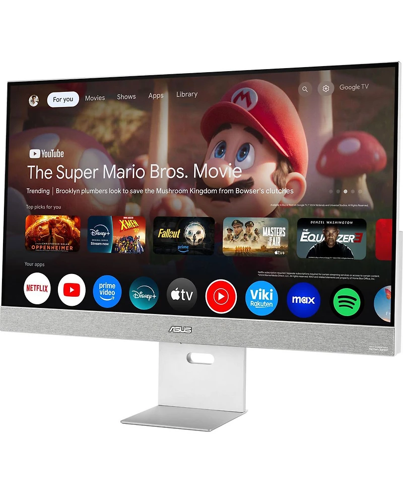Asus ZenScreen Smart MS32UC 31.5" 16:9 4K Ultra Hd Usb-c Ips Led Hdr Monitor, Silver