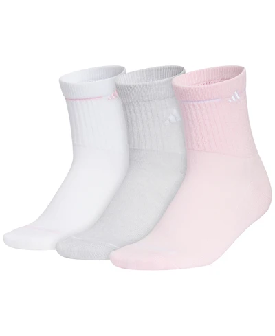 adidas Women's Cushioned Sport 3.0 3-Pack High Quarter Socks