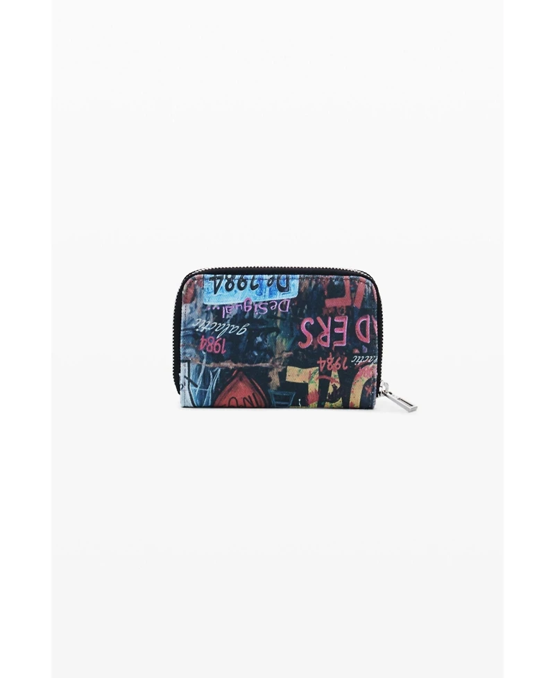 Desigual Women's Small graffiti cat wallet