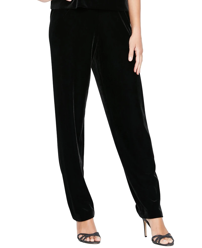 Alex Evenings Petite Velvet Slim Pants