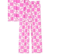 Barbie Girls 4-10 2-Piece Long Sleeve Top and Pants Pajama Set
