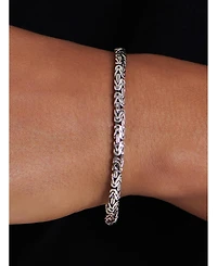 Devata Borobudur Oval 5mm Chain Bracelet in Sterling Silver