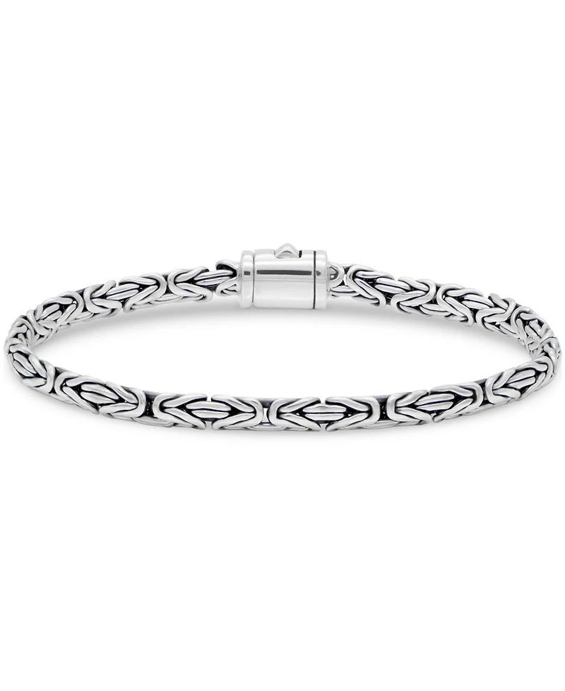 Devata Borobudur Oval 5mm Chain Bracelet in Sterling Silver