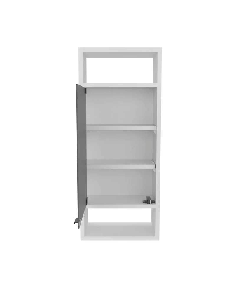 Depot E-Shop Sayre Medicine Cabinet, 1 Door, 5 Shelves, 1 Mirror, White