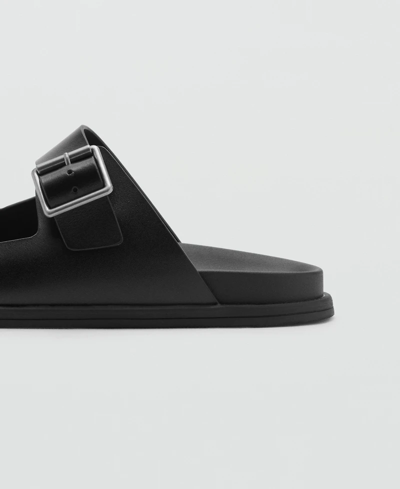Mango Men's Buckles Leather Sandals