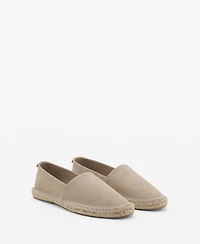 Mango Men's Jute Suede Espadrilles Shoe