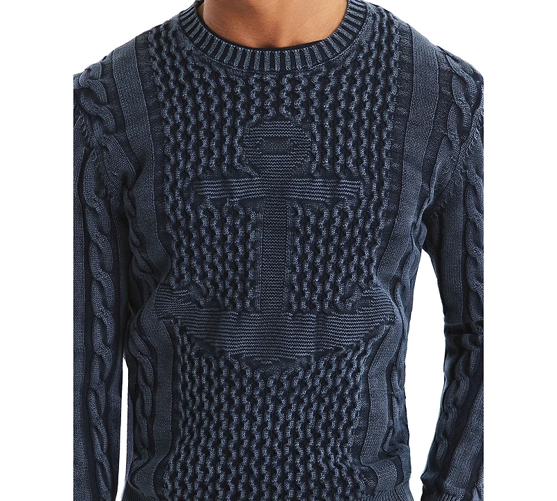 Nautica Men's Crewneck Anchor Sweater