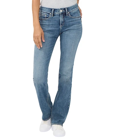 Silver Jeans Co. Women's Suki Mid Rise Slim Bootcut