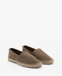 Mango Men's Jute Suede Espadrilles Shoe