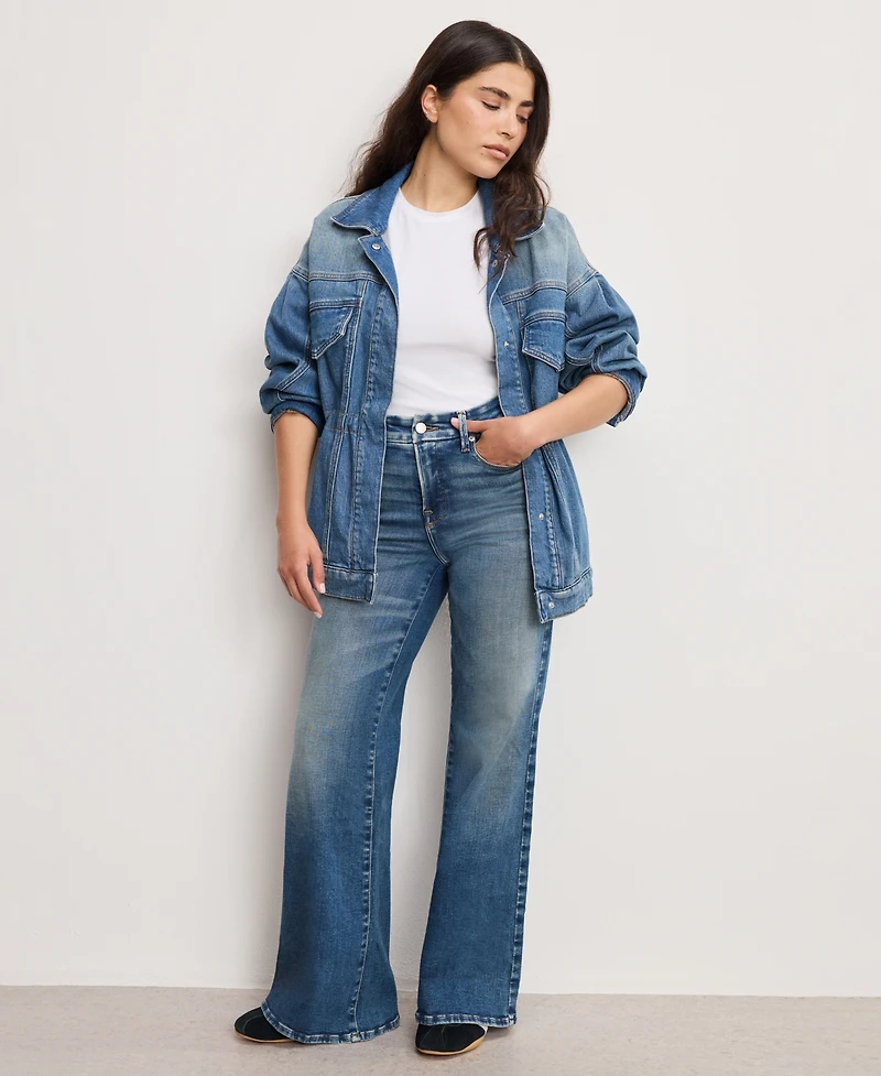 Good American Women's Wide-Leg Jeans
