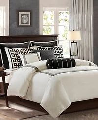 Madison Park Signature Jarvis Embroidery Oversized Duvet Style -Pc. Comforter Set