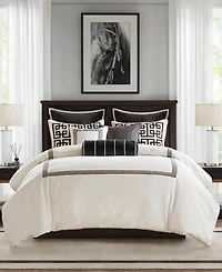 Madison Park Signature Jarvis Embroidery Oversized Duvet Style 9-Pc. Comforter Set, King