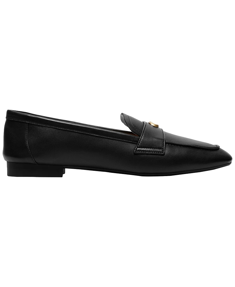 Coach Women's Signature C Round Toe Leather Loafers