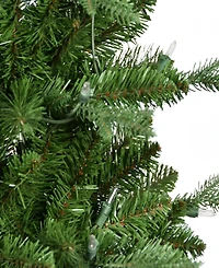Puleo Pre-Lit Potted Artificial Christmas Tree with 50 Lights, 3'
