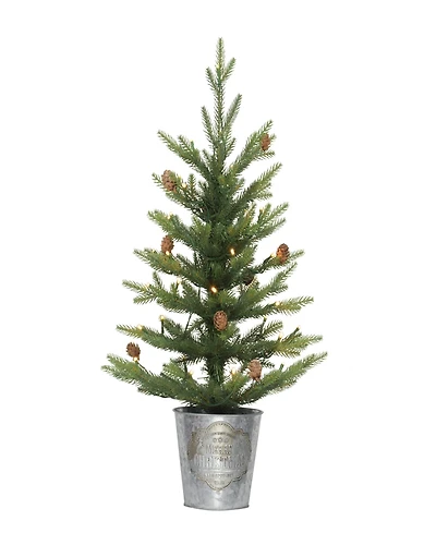 Puleo 2FT Pre-Lit Table Top Artificial Christmas Tree