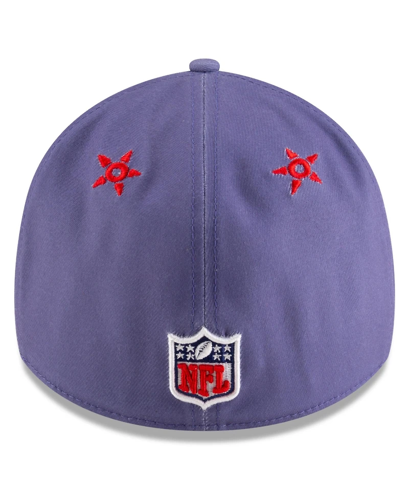 New Era Men's Blue England Patriots 2025 Nfl Rivalries Sideline 39THIRTY Flex Hat