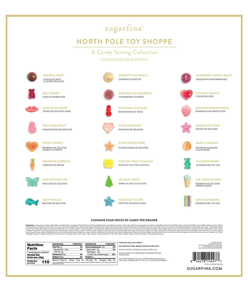 Sugarfina Holiday 2025 North Pole Toy Shoppe Christmas Candy, 8 oz.