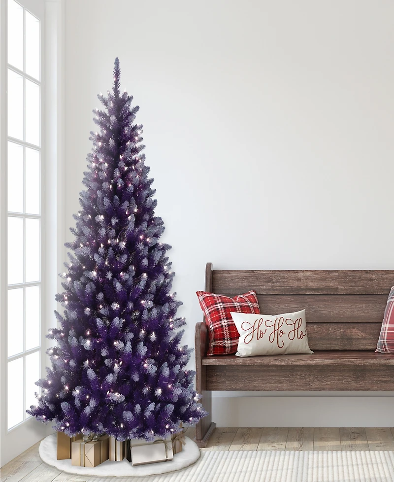 Puleo 6.5FT Pre-Lit Fashion Artificial Christmas Tree